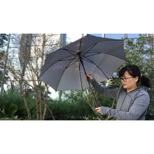 Best choice silver coated fabric anti-uv block yellow wholesale straight handle umbrella for summer day